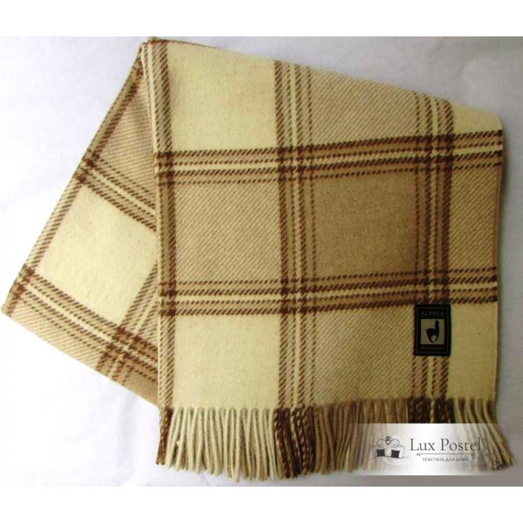 Шерстяной плед альпака меринос PP-4 Incalpaca