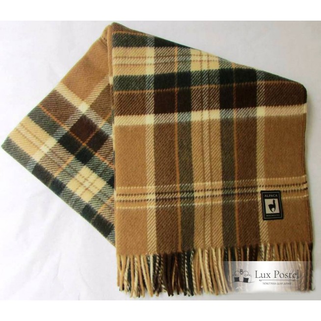 Шерстяной плед альпака меринос PP-18 Incalpaca