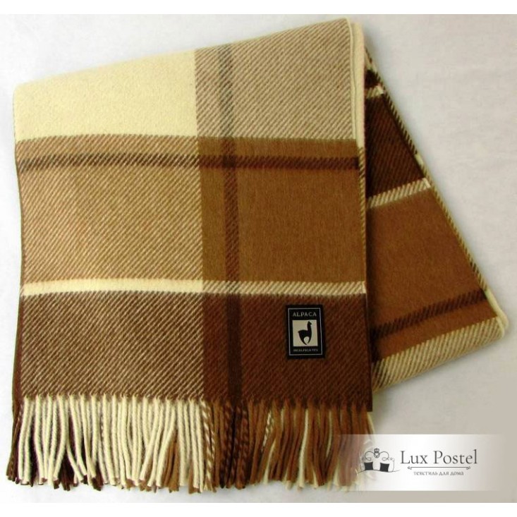 Шерстяной плед альпака меринос PP-22 Incalpaca