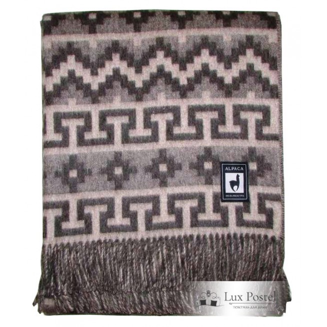 Шерстяной плед альпака меринос PP-3 Incalpaca