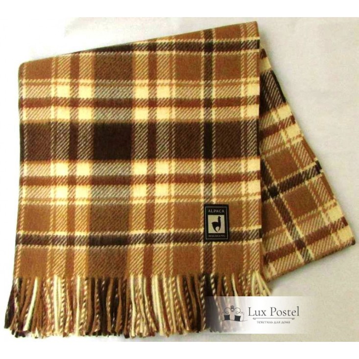 Шерстяной плед альпака меринос PP-34 Incalpaca