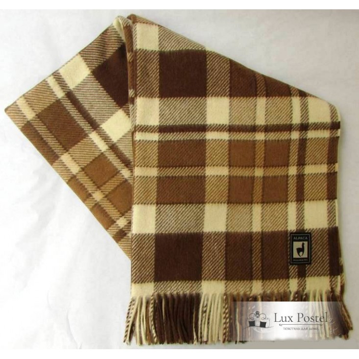 Шерстяной плед альпака меринос PP-32 Incalpaca