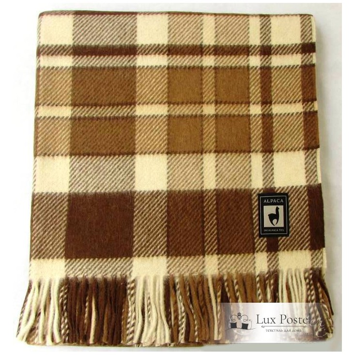 Шерстяной плед альпака меринос PP-28 Incalpaca