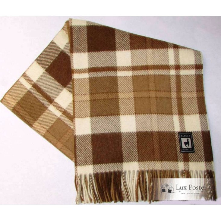 Шерстяной плед альпака меринос PP-16 Incalpaca