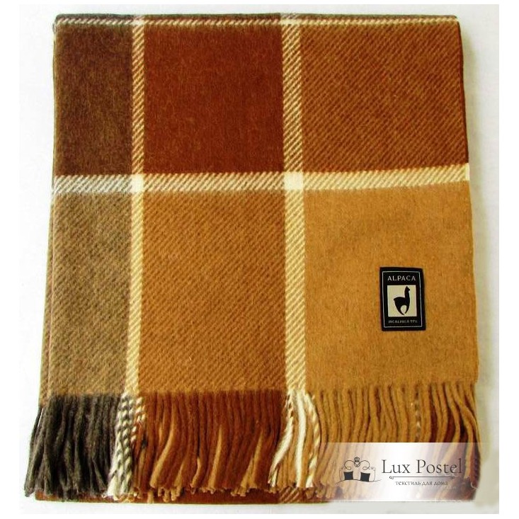 Шерстяной плед альпака меринос PP-33 Incalpaca