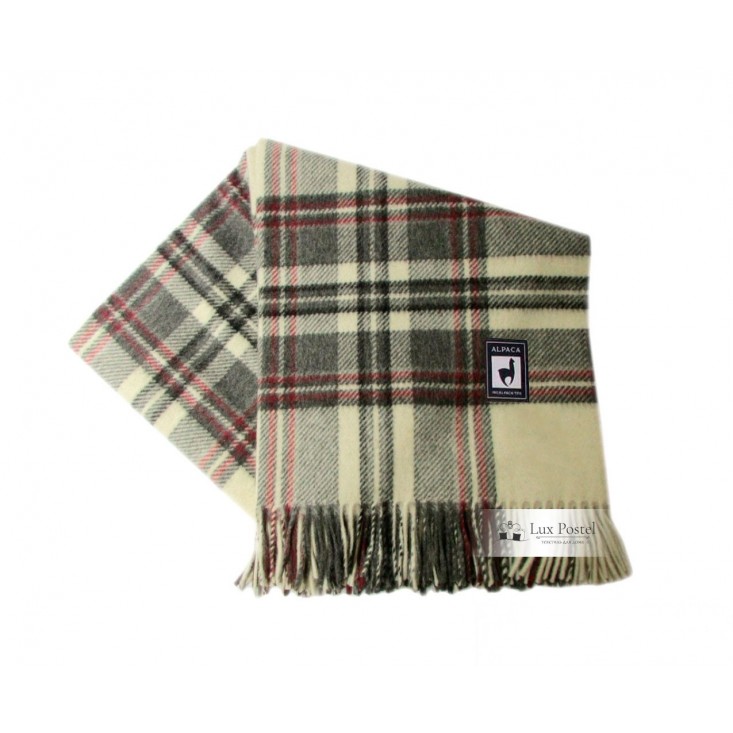 Шерстяной плед альпака меринос PP-8 Incalpaca