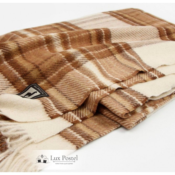 Шерстяной плед альпака меринос PP-27 Incalpaca