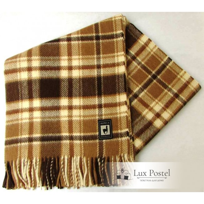 Шерстяной плед альпака меринос PP-31 Incalpaca