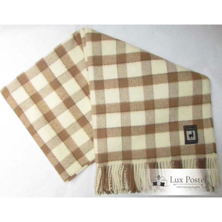 Шерстяной плед альпака меринос PP-9 Incalpaca