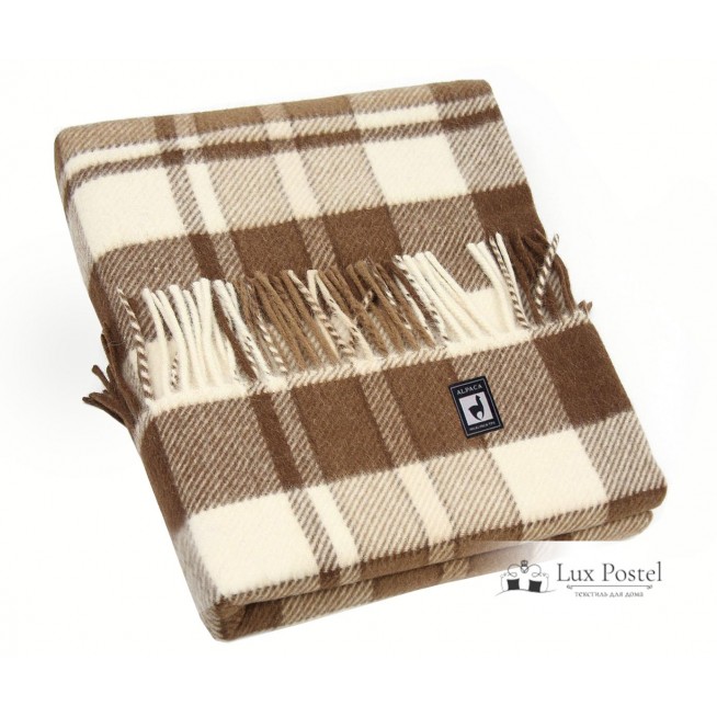 Шерстяной плед альпака меринос PP-11 Incalpaca