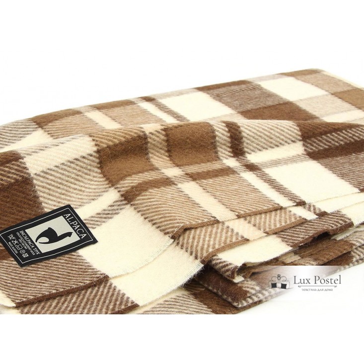 Шерстяной плед альпака меринос PP-11 Incalpaca