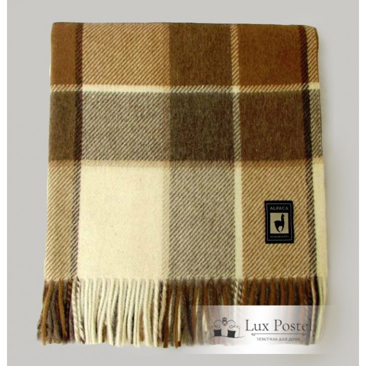 Шерстяной плед альпака меринос PP-23 Incalpaca