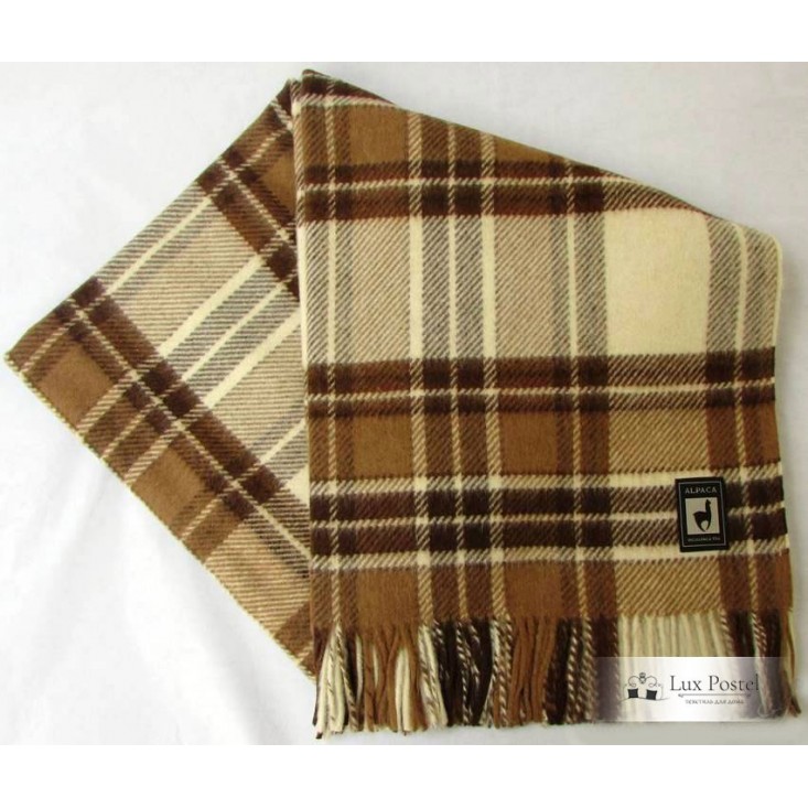 Шерстяной плед альпака меринос PP-26 Incalpaca