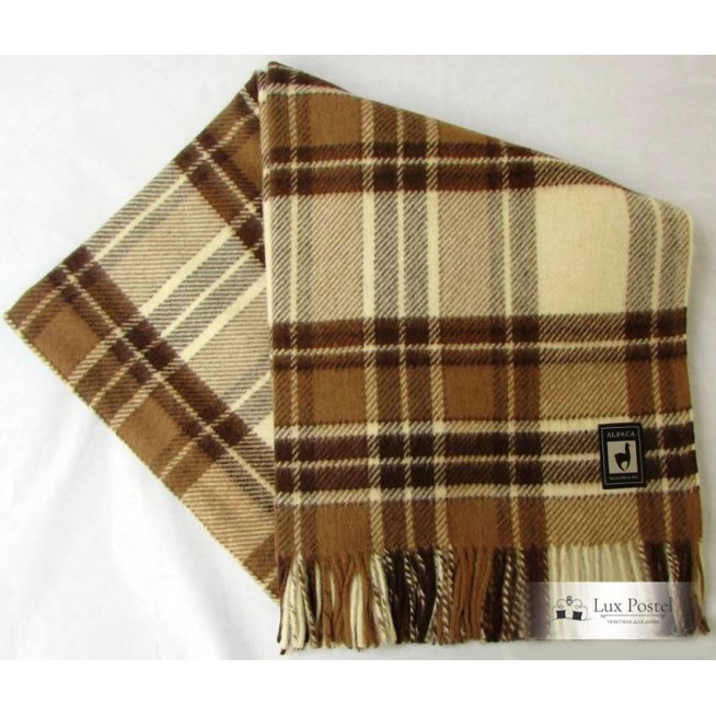 Шерстяной плед альпака меринос PP-26 Incalpaca