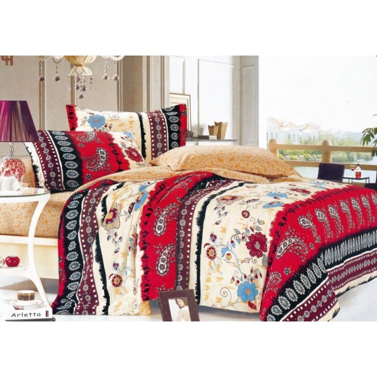 Постельное белье сатин семейное С-208 Valtery