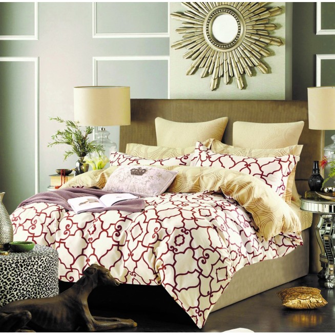 Постельное белье сатин евро С-301 Valtery