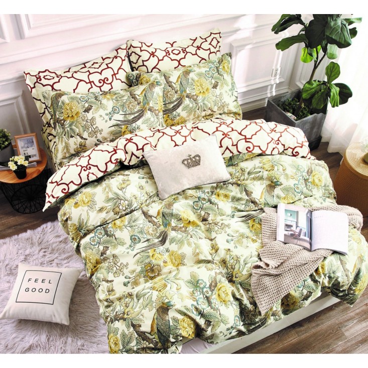 Постельное белье сатин евро С-302 Valtery