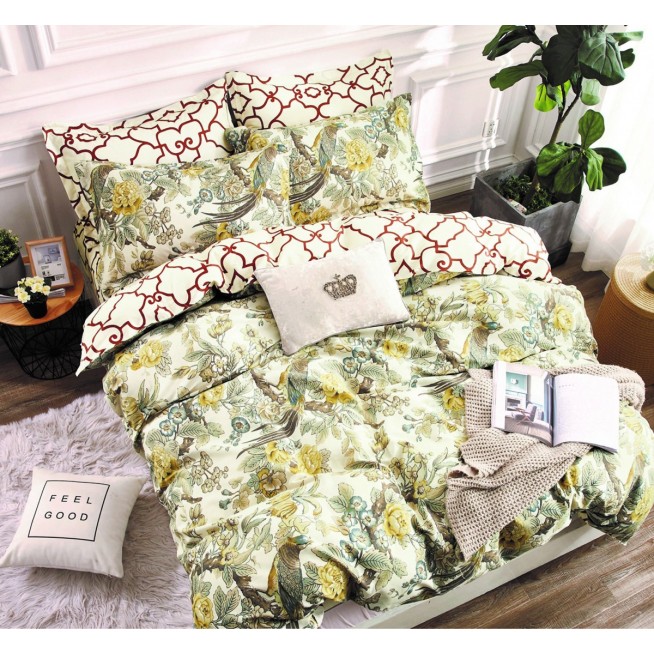 Постельное белье сатин евро С-302 Valtery