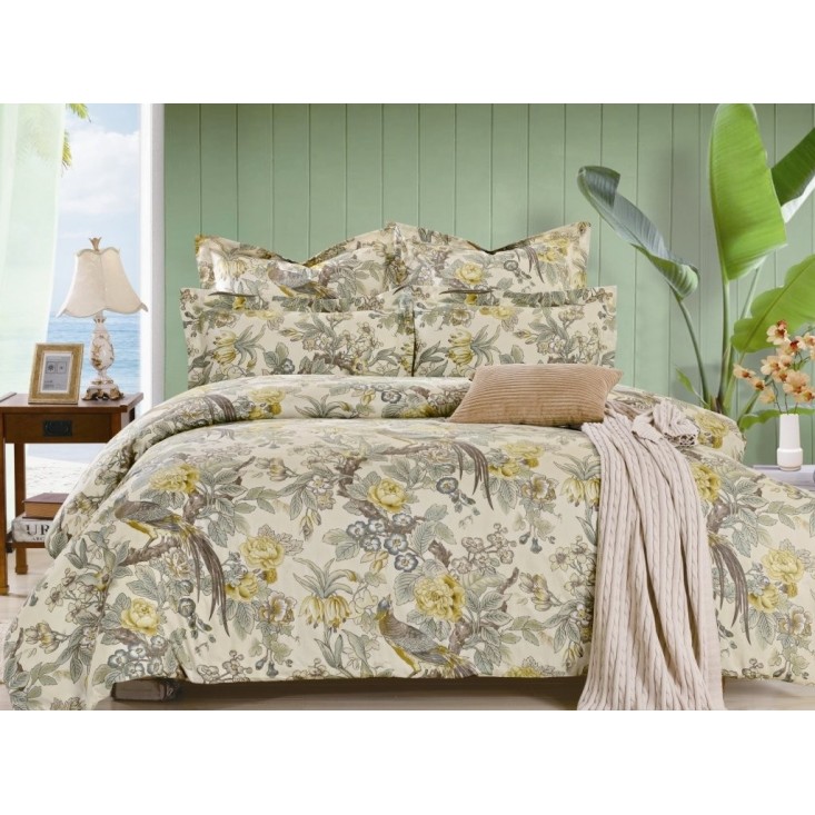 Постельное белье 2 спальное сатин Вальтери CL-193