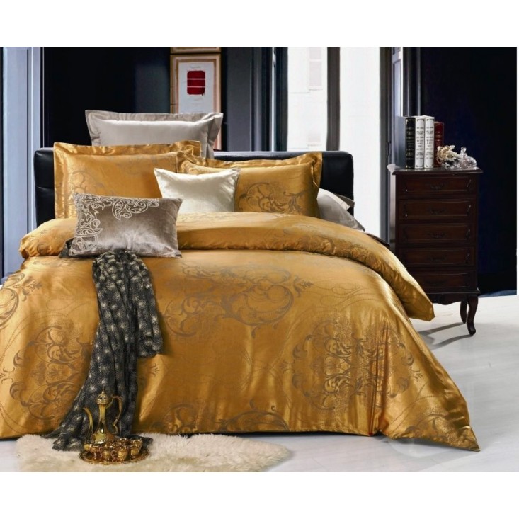 Постельное белье 1,5-спальное сатин жаккард Вальтери JC-15