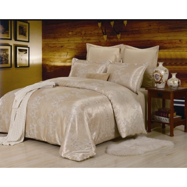 Постельное белье 2 спальное сатин жаккард Вальтери JC-29