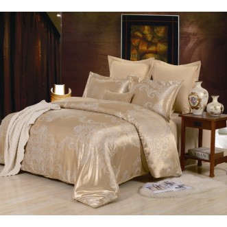 Постельное белье 2 спальное сатин жаккард Вальтери JC-30