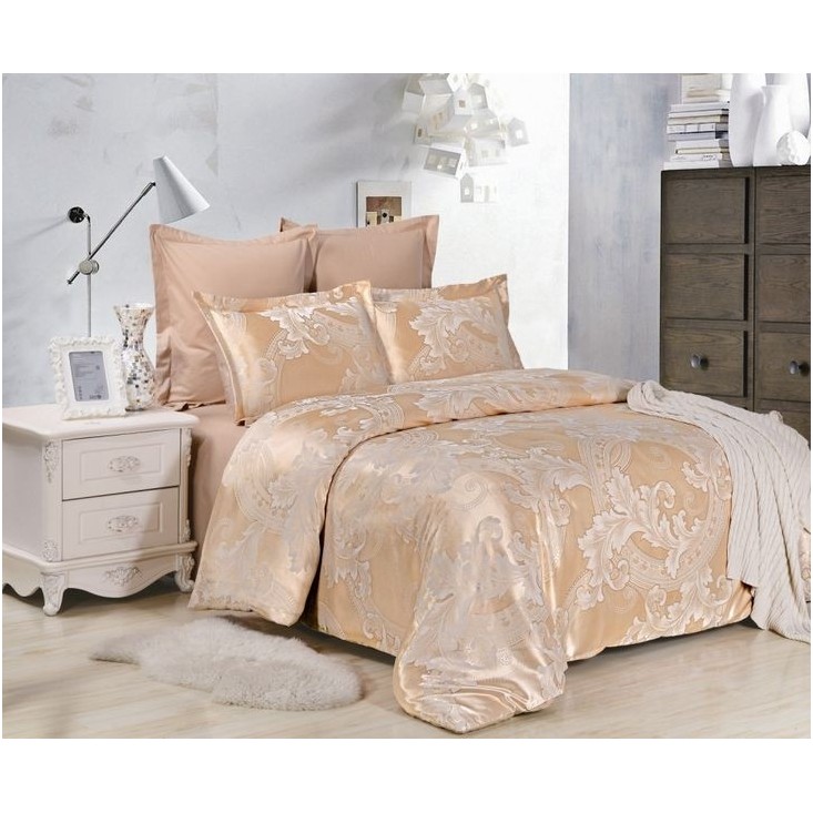 Постельное белье 1,5-спальное сатин жаккард Вальтери JC-31