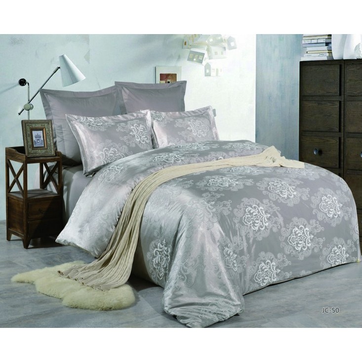 Постельное белье 1,5-спальное сатин жаккард Вальтери JC-50