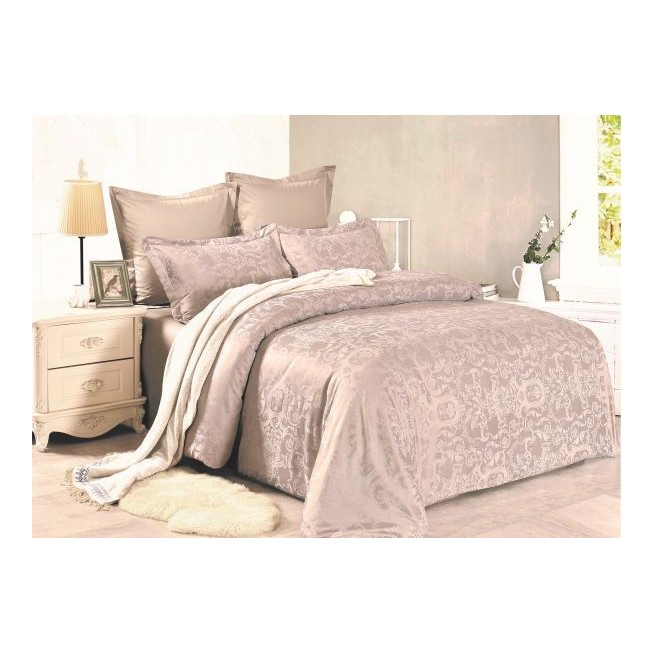 Постельное белье евро сатин жаккард Вальтери JC-57