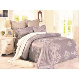 Постельное белье 1,5-спальное сатин жаккард Вальтери JC-58