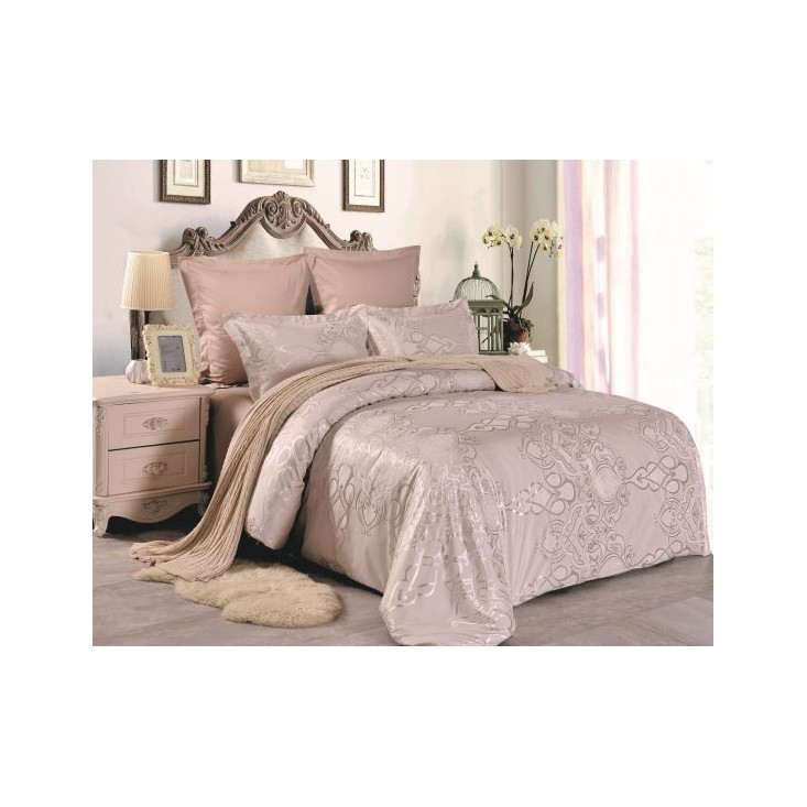 Постельное белье 1,5-спальное сатин жаккард Вальтери JC-59