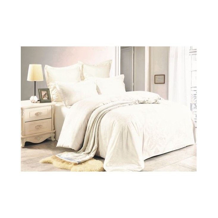 Постельное белье евро сатин жаккард Вальтери JC-61