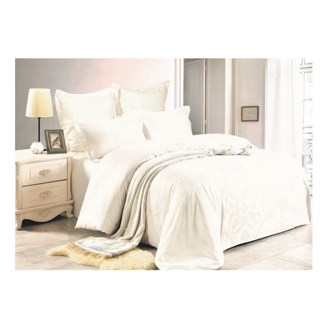 Постельное белье евро сатин жаккард Вальтери JC-61