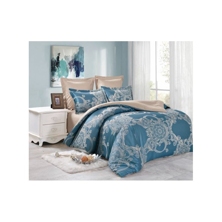 Постельное белье 2 спальное сатин жаккард Вальтери JC-64