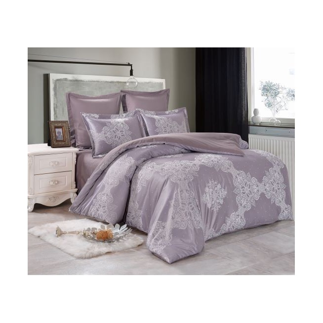 Постельное белье 2 спальное сатин жаккард Вальтери JC-65