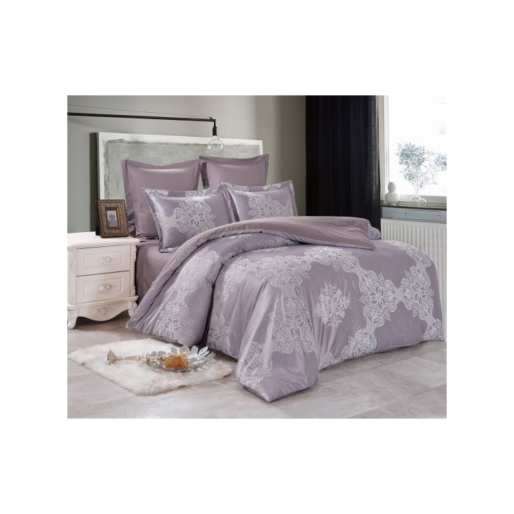 Постельное белье семейное сатин жаккард Вальтери JC-65