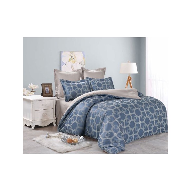 Постельное белье 2 спальное сатин жаккард Вальтери JC-66