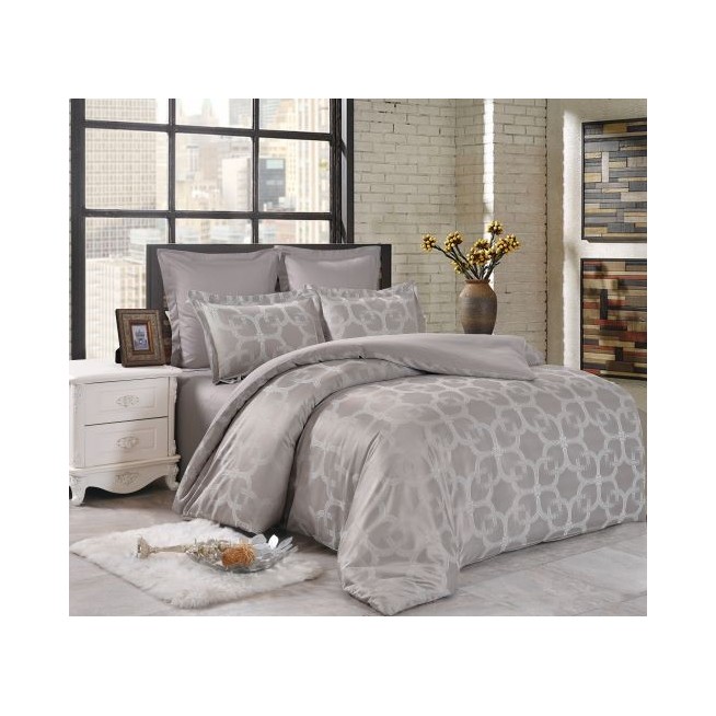 Постельное белье евро сатин жаккард Вальтери JC-67