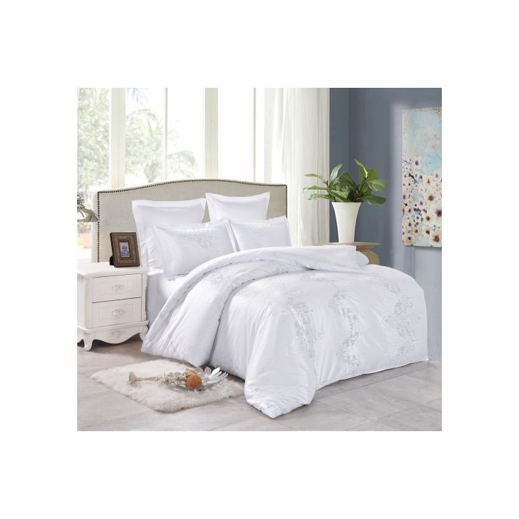 Постельное белье евро сатин жаккард Вальтери JC-70