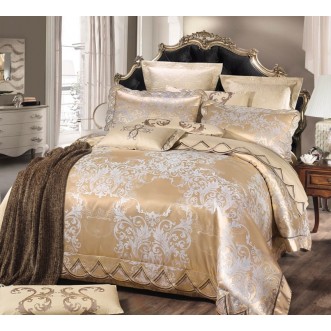Постельное белье семейное сатин жаккард Вальтери JC-120