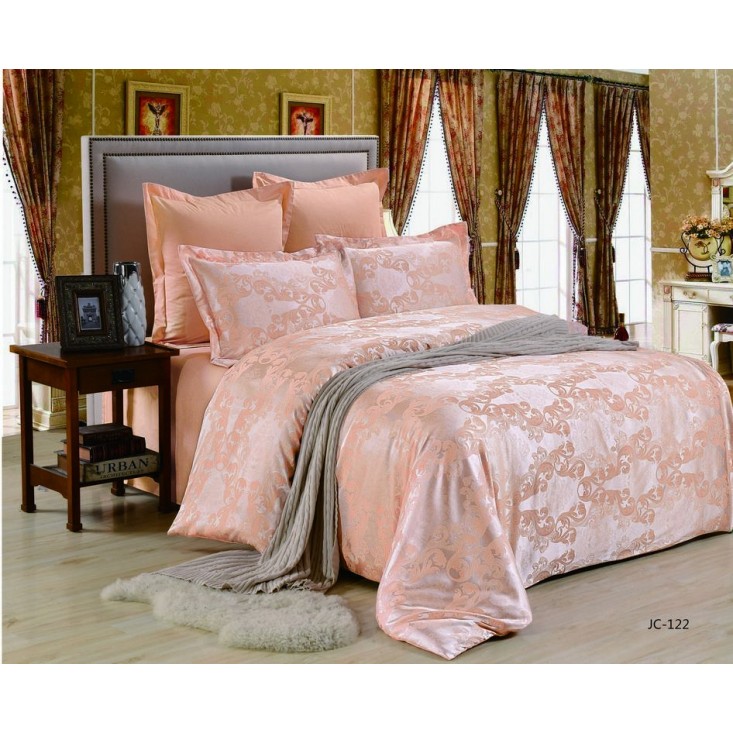 Постельное белье 1,5-спальное сатин жаккард Вальтери JC-122