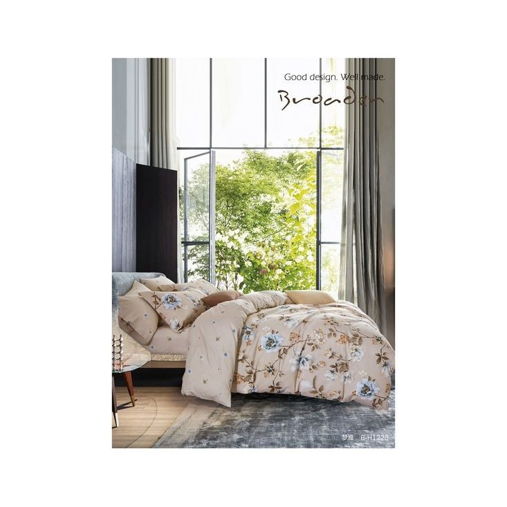 Постельное белье евро сатин люкс Фамилье SDS-69