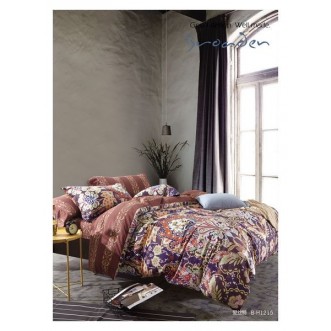 Постельное белье евро сатин люкс Фамилье SDS-71