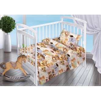 Постельное белье детское в кроватку поплин Вальтери Игрушки