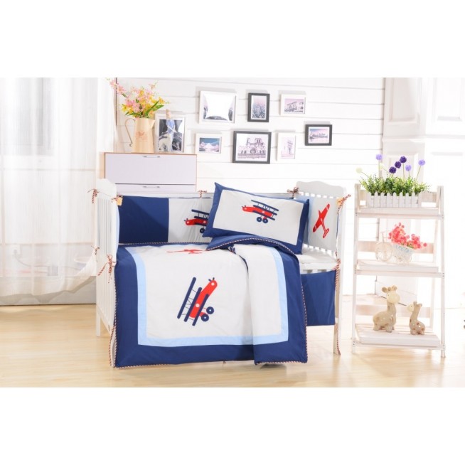 Набор в детскую кроватку с бортиком перкаль Вальтери DK-08-bort