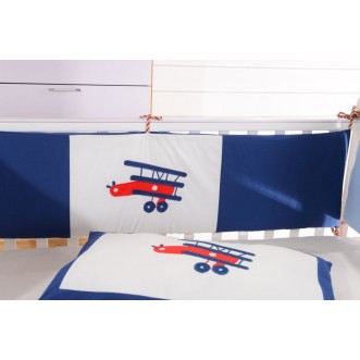 Набор в детскую кроватку с бортиком перкаль Вальтери DK-08-bort