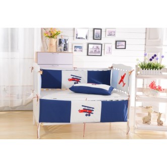 Набор в детскую кроватку с бортиком перкаль Вальтери DK-08-bort