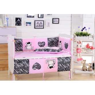 Набор в детскую кроватку с бортиком перкаль Вальтери DK-10-bort