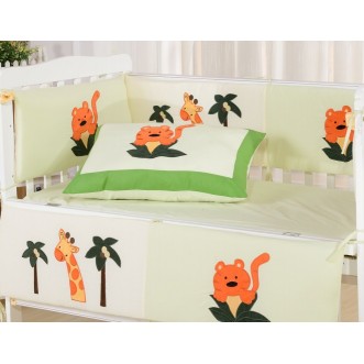 Набор в детскую кроватку с бортиком перкаль Вальтери DK-19-bort