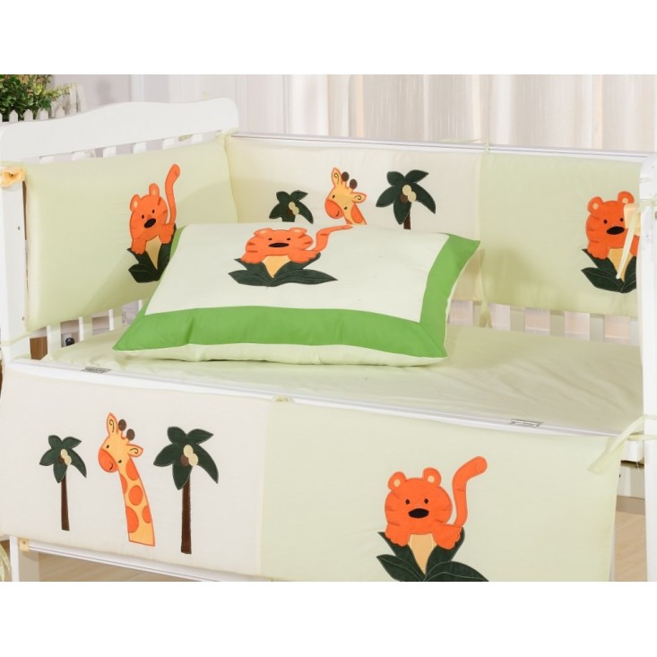 Набор в детскую кроватку с бортиком перкаль Вальтери DK-19-bort